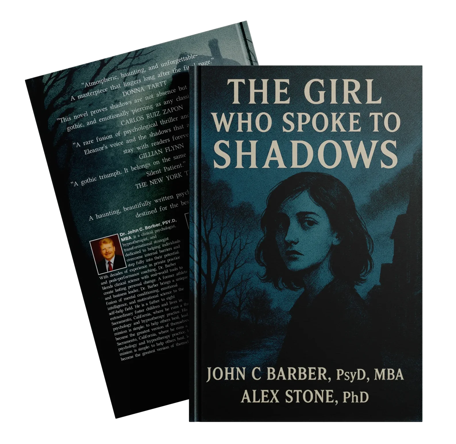 the girl spoke to shadow mockup